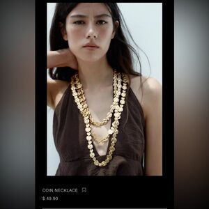 Zara Gold Coin Necklace